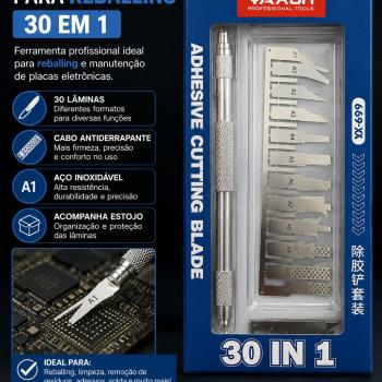 Kit Espatula para Reballing   30 em 1