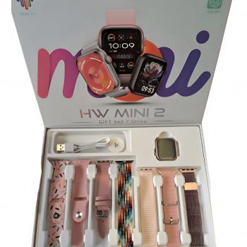 Relogio Smartwatch HW MINI 2 com 7 pulseiras