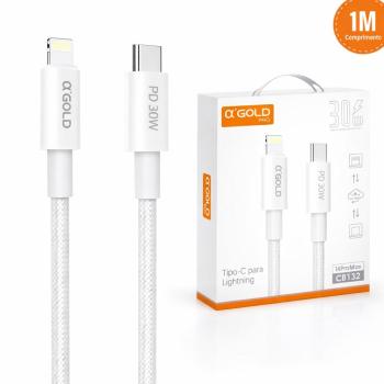 CABO TIPO C PARA IPHONE GOLD 30W