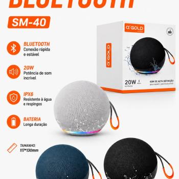 CAIXA DE SOM GOLD 20W SM-40