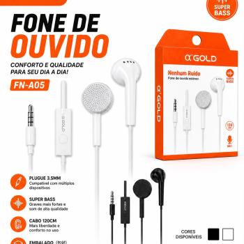 FONE COM FIO GOLD FN-A05