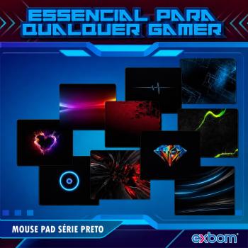 mousepad pequeno fundo preto