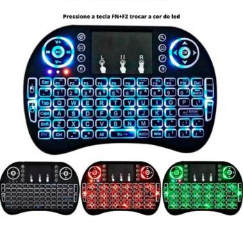 Mini teclado com led