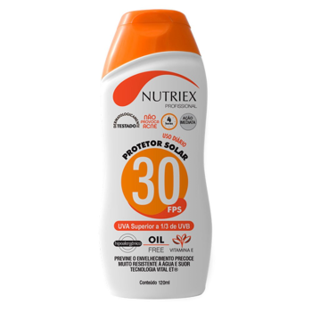 PROTETOR SOLAR 120ML FATOR 30 NUTRIEX