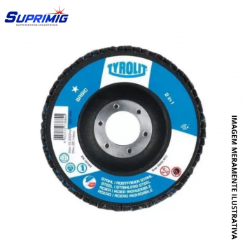 FLAP 4 1/2 G40 TYROLIT BASIC FIBRA ZIRCONIO (CX 10 UN) 34656854