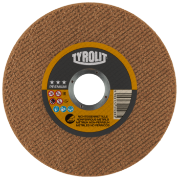 DISCO CORTE 4.1/2 X 1,0 TYROLIT PREMIUM ALUMÍNIO - CX 25 UN. 34332821