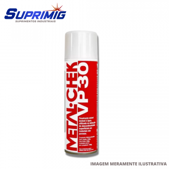 LIQUIDO PENETRANTE METAL-CHEK VP 30 PROPELENTE HIDROCARBONETO (HI)  LP VISIVEL - LAVAVEL A AGUA