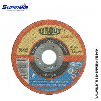 DISCO CORTE 4.1/2 X 3,2 TYROLIT SECUR CX 25 UN. 565166