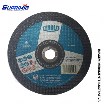 DISCO CORTE 7 X 1,6 BASIC TYROLIT CX 25 UN.  34314641