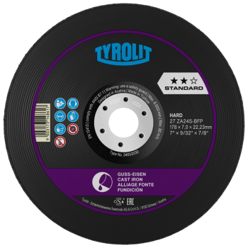 DISCO DE DESBASTE 9“ FOCUR ZZA TYROLIT CX 10 UN. - 233778