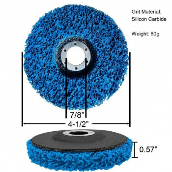 DISCO DE LIMPEZA INOX 28 VL GR 115x22,2 COARSE P AZUL TYROLIT