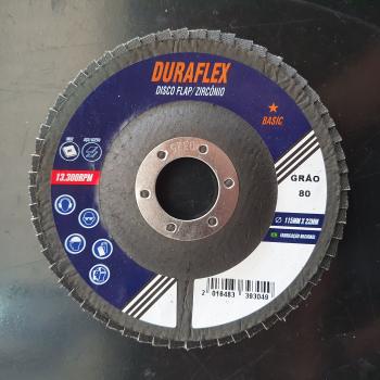 FLAP 4 1/2 GR 80 DURAFLEX BASIC FIBRA ZIRCONIO (CAIXA COM 10)