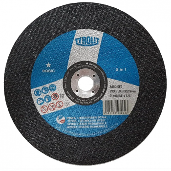 DISCO CORTE 9 X 1,9 BASIC TYROLIT CX 25 UN. 34332876