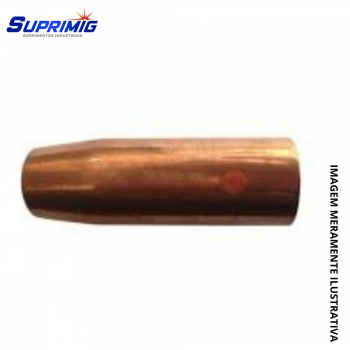BOCAL CONICO 12MM C/ ROSCA MIG 15 - COBRE