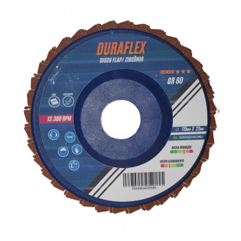 FLAP 4 1/2 GR 60 DURAFLEX PREMIUM NYLON ZIRCONIO (CAIXA COM 10)