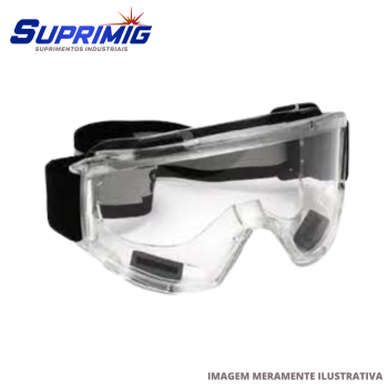 OCULOS DE PROTEÇÃO MOD. (AMPLA VISÃO) INCOLOR - VONDER