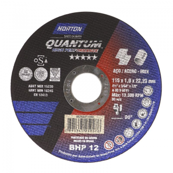 DISCO CORTE 4.1/2 X 1,2 QUANTUM BHP12 NORTON CX 25 UND. 66253371289