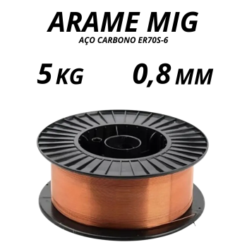 ARAME MIG 0,8MM (ROLO 5KG)