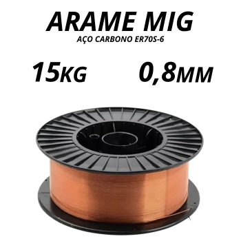 ARAME MIG 0,8MM (ROLO 15KG)