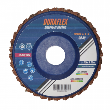 FLAP 4 1/2 GR 40 DURAFLEX PREMIUM NYLON ZIRCONIO (CAIXA COM 10)