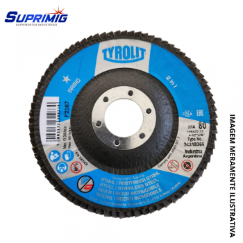 FLAP 4.1/2 GR 80 TYROLIT BASIC FIBRA ZIRCONIO (CX 10) - 34656856