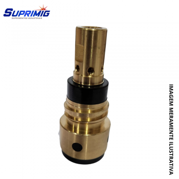 DIFUSOR /PORTA BICO GAS MIG ISOLADO TM-406 (PRETO)