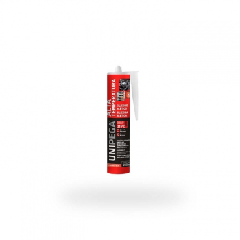 SILICONE ALTA TEMPERATURA ACETICO HT VERMELHO CARTUCHO 280ML UNIPEGA