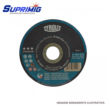 DISCO CORTE 4.1/2 X 1,2 PREMIUM AZUL TYROLIT - 34472855