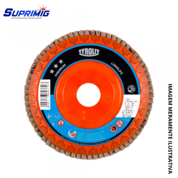 FLAP 4.1/2 G60 TYROLIT PREMIUM NYLON ZIRCONIO (CX 10 UN) 680373