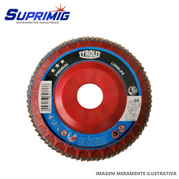 FLAP 4.1/2 G80 TYROLIT PREMIUM NYLON ZIRCONIO (CX 10 UN) -680376