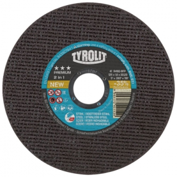 DISCO CORTE 5 X 1,6 NEW AZUL PREMIUM TYROLIT 34332794