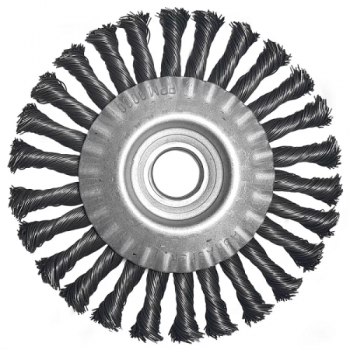 ESCOVA ROTATIVA TRANCADA 4.1/2“ X 1/2“ PORCA M14 ACO CARBONO