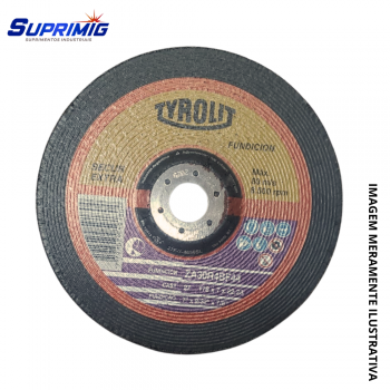 DISCO DE DESBASTE 7“ FUNDIÇÃO TYROLIT CX 10 UN. - 565206