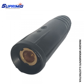 CONECTOR CABO SOLDA 9MM FEMEA (ENGATE RAPIDO)