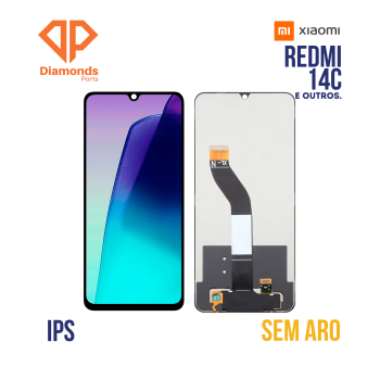 FRONTAL XIAOMI REDMI 14C | POCO C71 | C75 SEM ARO DIAMONDS IPS