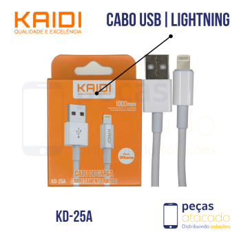 CABO KAIDI USB PARA LIGHTNING (KD-25A)