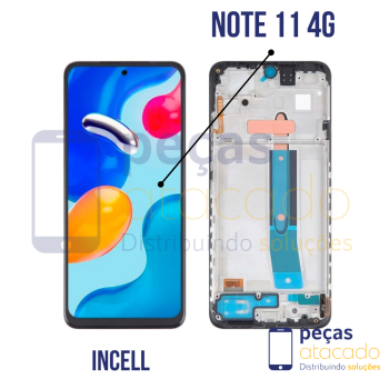 S-0824 FRONTAL XIAOMI NOTE 11 4G (22011116G) NOTE 11S 4G (22011116S) NOTE 12S (2206123SC) COM ARO INCELL IPS