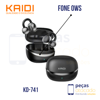 FONE DE OUVIDO KAIDI SEM FIO OWS (KD-741)