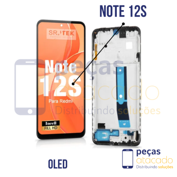 FRONTAL XIAOMI NOTE 12S COM ARO ORIGINAL CHINA OLED