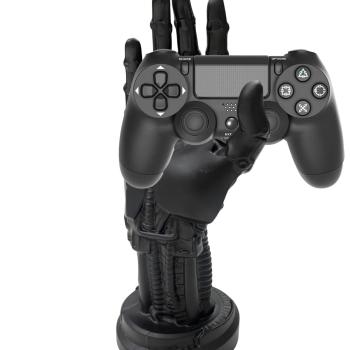 SUPORTE DE PLÁTICO PARA CONSOLE VIDEO GAME (ASU-001) PRETO