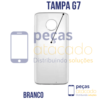 N-0140 TAMPA TRASEIRA MOTOROLA MOTO G7 (XT1952) BRANCO