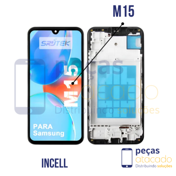 S-0938 FRONTAL SAMSUNG M15 COM ARO PRETO ORIGINAL CHINA INCELL