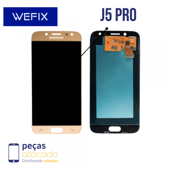 S-0084 FRONTAL SAMSUNG J5 PRO (SM-J530) SEM ARO DOURADA INCELL WEFIX IPS