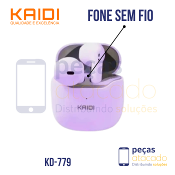 FONE DE OUVIDO SEM FIO KAIDI KD-779