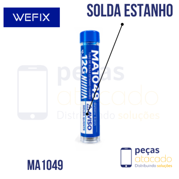 TUBO DE SOLDA ESTANHO CHUMBO 12G WEFIX