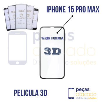 P-0442 PELICULA IPHONE 15 PRO MAX 3D
