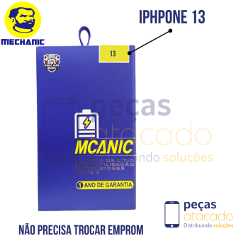 BA-0528 BATERIA MECHANIC IPHONE 13  (NAO PRECISA TROCAR EPROM) (1 ANO DE GARANTIA)