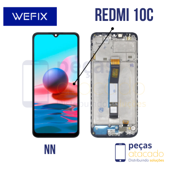 S-0674 FRONTAL XIAOMI REDMI 10C | POCO C40 | REDMI 10 POWER COM ARO PRETO NN