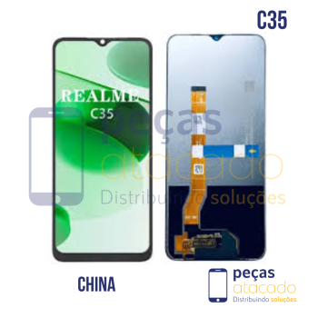 S-1254 FRONTAL REALME C35 SEM ARO PRETO ORIGINAL CHINA IPS