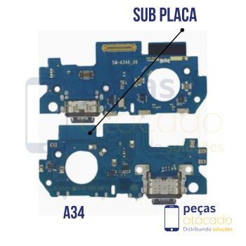 SB-0058 SUB PLACA DE CARGA SAMSUNG A34 5G (SM-A346) TURBO